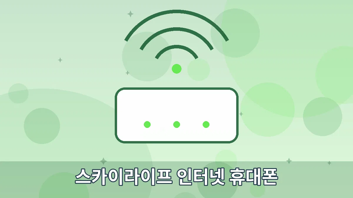 스카이라이프 인터넷 휴대폰 안내 이미지 4