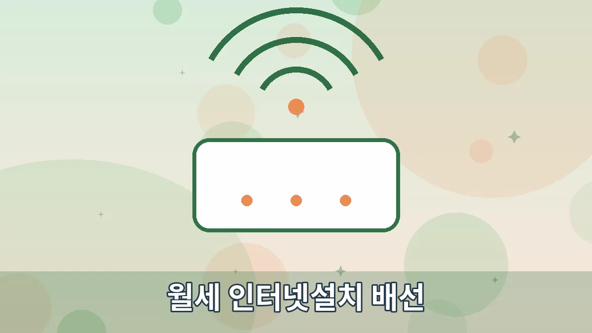 월세 인터넷설치 배선 안내 이미지 1