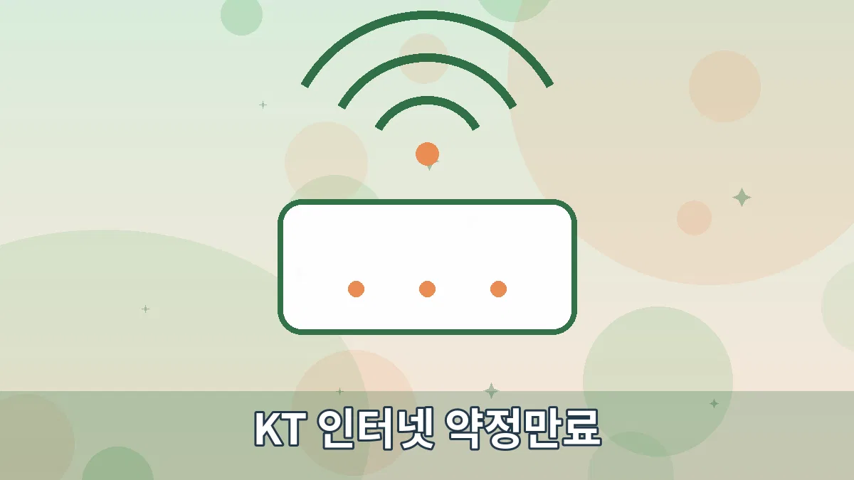 KT 인터넷 약정만료 안내 이미지 1